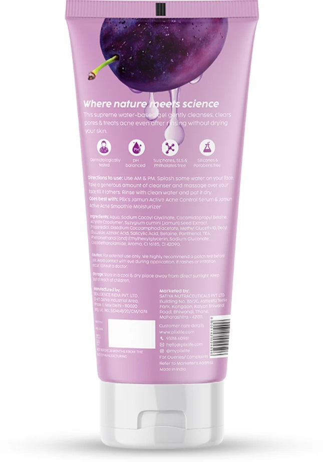Plix jamun active acne juicy cleanser 100ml