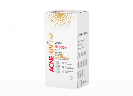 Acne-UV Gold Sunscreen Gel Cream SPF 100+ PA++++