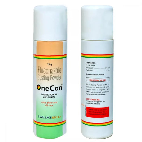 One Can Dusting Powder 75G pack of 2