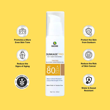 Sunkage pro tinted spf80 sunscreen 50ml