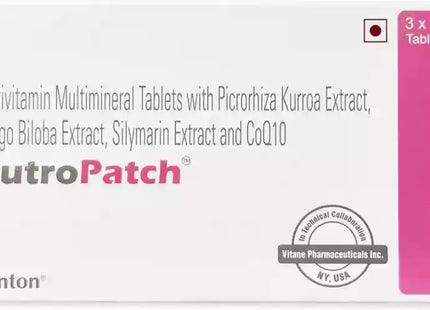 Nutropatch multivitamin tablets 30tab box