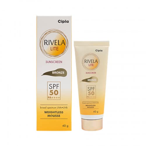 Rivela Lite Sun Screen Bronze SPF 50 PA++++ 40 gm | Cipla