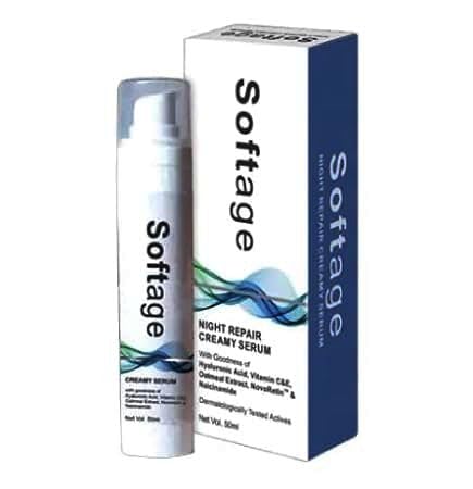 Softage night repair creamy serum 50ml pack of 2