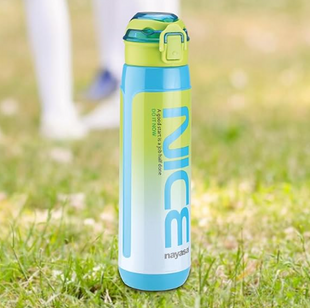 Nayasa Unbreakable Turbo Water Bottle-700- BPA Free, Leak-Proof Water Bottle Ideal for Office, Sports, School, Gym- Small, 600 ML, Sky Blue