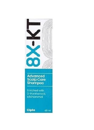 8X KT Advanced scalp care shampoo 60ML Pack of 2  | 60 ML | Cipla