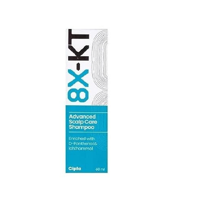 8X KT Advanced scalp care shampoo 60ML Pack of 2  | 60 ML | Cipla