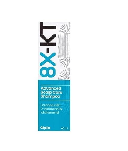 8X KT Advanced scalp care shampoo 60ML Pack of 2  | 60 ML | Cipla