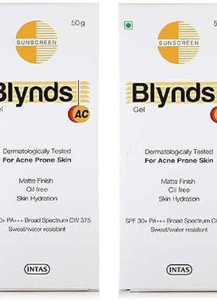 Blynds AC sunscreen gel 50g pack of 2