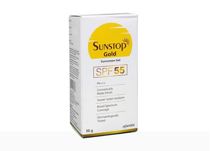 Sunstop Gold SPF 55 Sunscreen Gel Matte Finish 50 gm