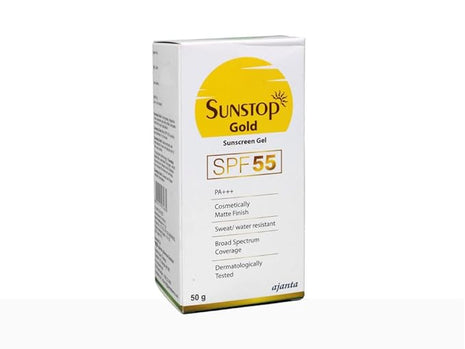 Sunstop Gold SPF 55 Sunscreen Gel Matte Finish 50 gm