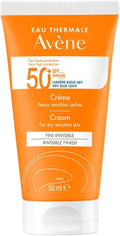 Avene EAU thermale sunscreen spf 50 cream 50ml pack of 2