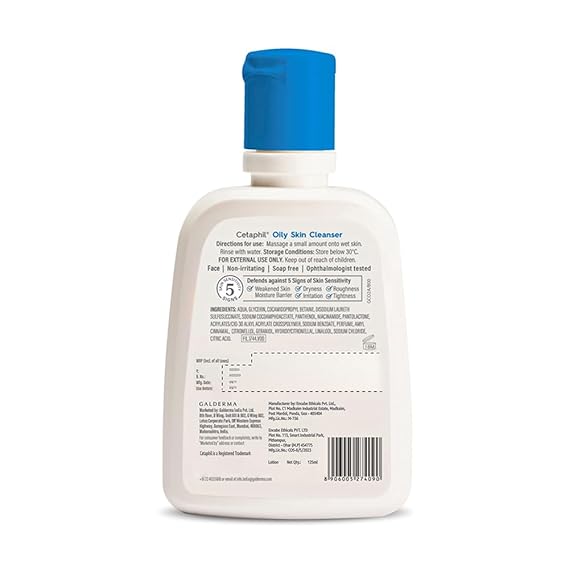 Cetaphil Oily skin cleanser 125ml