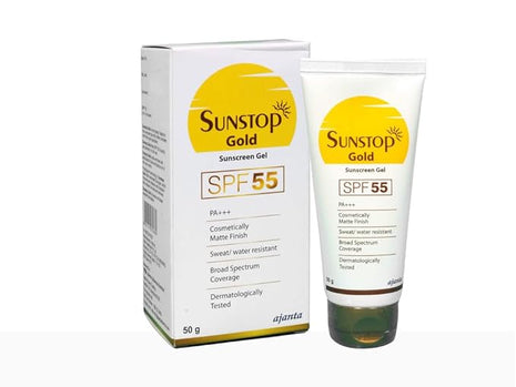 Sunstop Gold SPF 55 Sunscreen Gel Matte Finish 50 gm