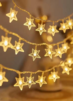 Serial String Star Lights for Decoration