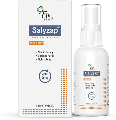 Salyzap for body acne body spray 50ml pack of 2