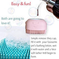 Body Scrubber with Soap Dispenser Brush, Silicone Exfoliating Brushes, Soft Body Exfoliator, Bath Loofah for Babies, Kids, Women, Men and Pets (Multicolor) - Pack of 1