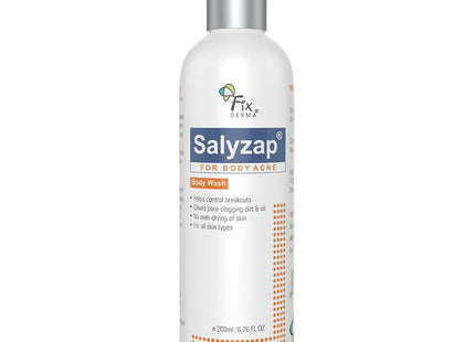 Salyzap Body Wash for Body Acne | Salicylic Acid Body Wash, 2% Salicylic acid, 1% Azelaic acid, 0.1% Tea tree oil
