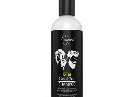 KARISSA MARKETING K TAR Coal Tar shampoo 200ml | Anti dandruff Shampoo | Coal tar With salicylic acid 2% w/w scalp shampoo| Sulphate free and Paraben Free shampoo, BLACK