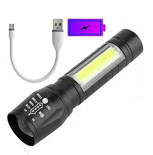 Led torch Small size Black Colored, 350 Lumen