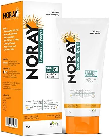 Noray sunscreen aqua gel 50g pack of 2