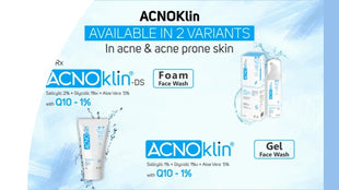 Acnoklin face wash gel 50g pack of 2