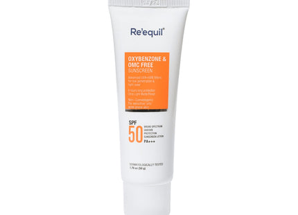 RE' EQUIL Oxybenzone and OMC Free Sunscreen For Oily, Sensitive & Acne Prone Skin, SPF 50 PA+++ - 50g