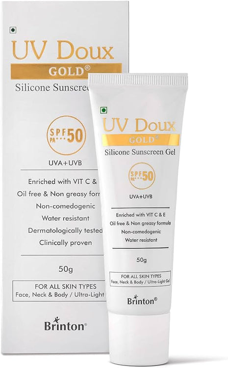 UV Doux gold silicone sunscreen gel 50g