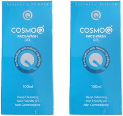 Cosmoq face wash gel 100g pack of 2