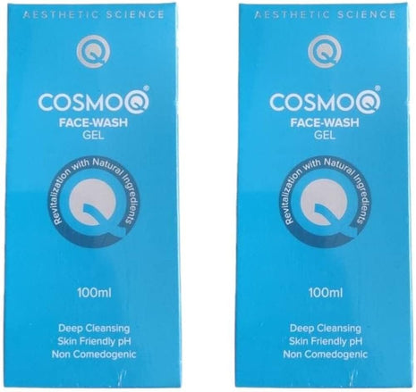 Cosmoq face wash gel 100g pack of 2