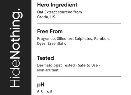 Minimalist Gentle Cleanser 6% Oat Extract For Sensitive Skin | Hydrating | Sulphate Free | Non-Drying | Non-Irritant | Gentle Face Wash With Hyaluronic Acid (120 ml)