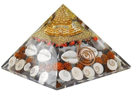 Gomti Chakra Original Shree Yantra Pyramid for Wealth and Prosperity Feng Shui vastu Items for Home for Good Luck Item Positive Energy Size 2.5-3 inch