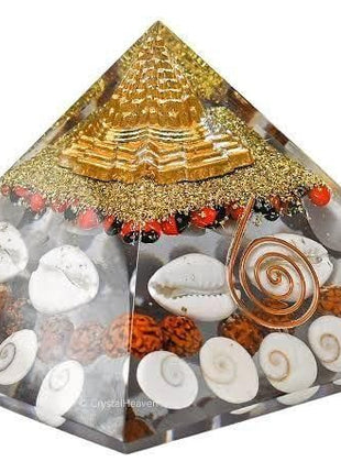 Gomti Chakra Original Shree Yantra Pyramid for Wealth and Prosperity Feng Shui vastu Items for Home for Good Luck Item Positive Energy Size 2.5-3 inch