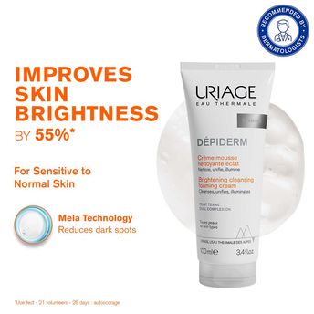 Uriage Depiderm Brightening Face Wash with Vitamin C Niacinamide Boosts Radiance Reduces Melasma 100ML