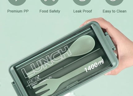 Lunch Box for Office Men and Lunch Box for Kids, Microwave Safe Lunch Boxes (Pack of 1,Multicolor, Plastic