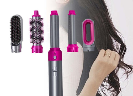 Muti-Functional 5 IN 1 Hair Styling Tool Detachable Hot Air Brush Hair Dryer with Comb