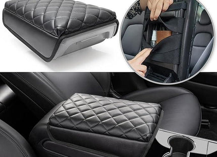 Leather Waterproof Armrest Seat Box Cover Pad Protector