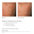 Crystal Tomato Skin Clarity Cream skin results before and after