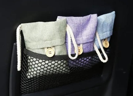 Bamboo Charcoal Air Purifying Bag Absorber Car Air Freshener(Pack Of 2)