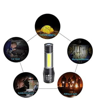 Led torch Small size Black Colored, 350 Lumen