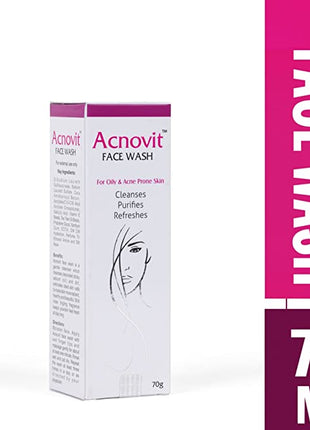 Acnovit facewash for oily & acne prone skin ( 70 ml ) (PACK OF 2)