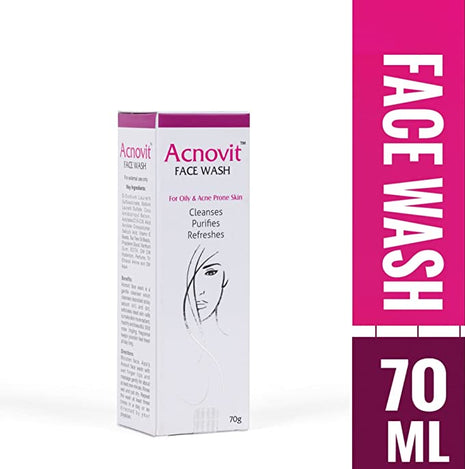 Acnovit facewash for oily & acne prone skin ( 70 ml ) (PACK OF 2)