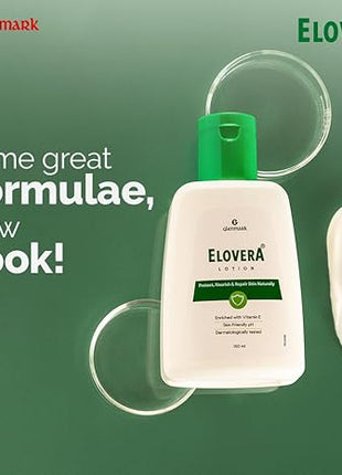 Elovera Lotion with Aloe Vera & Vitamin E, Intense Moisturising Formula, Hydrates, Lightens Blemishes and Makes Skin Soft and Healthy, Non-Greasy, 150 ml