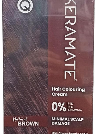 Klm keramate hair colouring cream natural brown 60gm