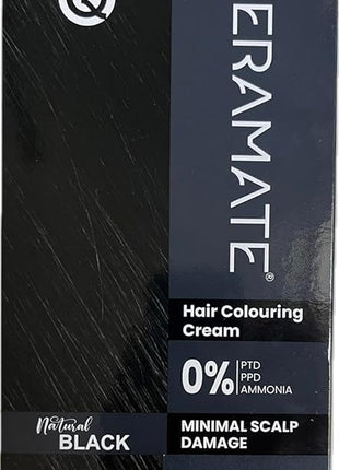 Klm keramate hair colouring cream natural black 60gm