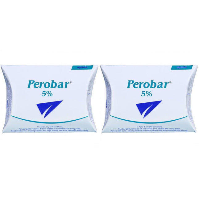 Perobar 5% Soap 75g pack of 2