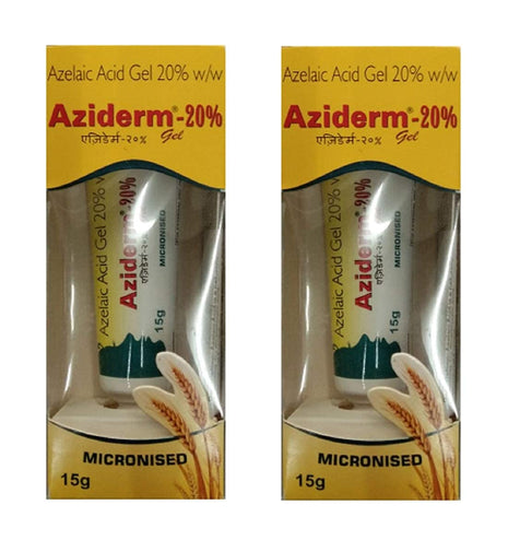 Micro aziderm 20 gel 15g (pack of 2)