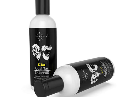 KARISSA MARKETING K TAR Coal Tar shampoo 200ml | Anti dandruff Shampoo | Coal tar With salicylic acid 2% w/w scalp shampoo| Sulphate free and Paraben Free shampoo, BLACK