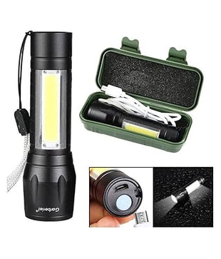 Led torch Small size Black Colored, 350 Lumen