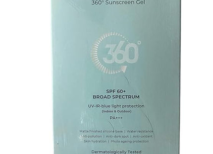 Skotos 360 Sunscreen Gel SPF 60 – Broad Spectrum PA+++ UVA/UVB Protection – Oil-Free, Matte Finish – 50gm