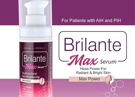 Regaliz Brilante Max Serum | Multifunctional Skin Brightening & Radiance Booster | Targets Dark Spots, Uneven Skin Tone, and Dullness | 30ml